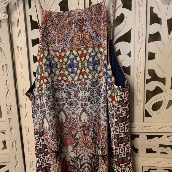 BUY NOW PRICE! BOHO PINK & BLACK SHORT DRESS - Picture 4 of 4